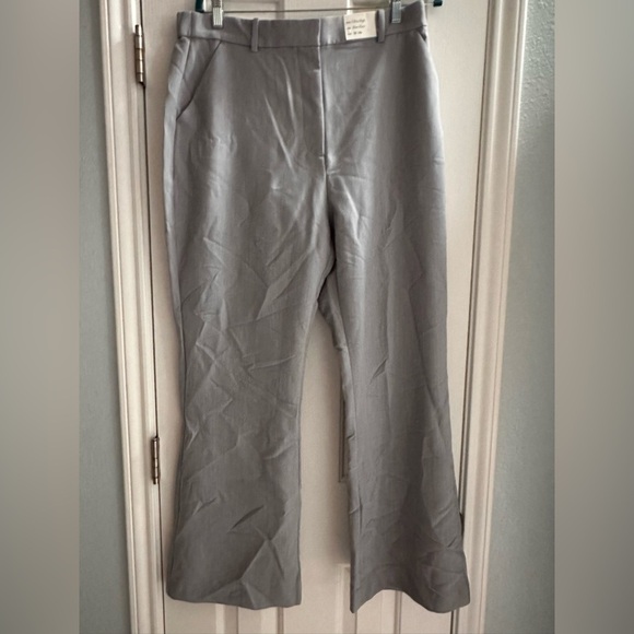 Abercrombie & Fitch Ultra High Rise Slim Flare Women’s Trousers Grey 32/14 - Picture 1 of 11